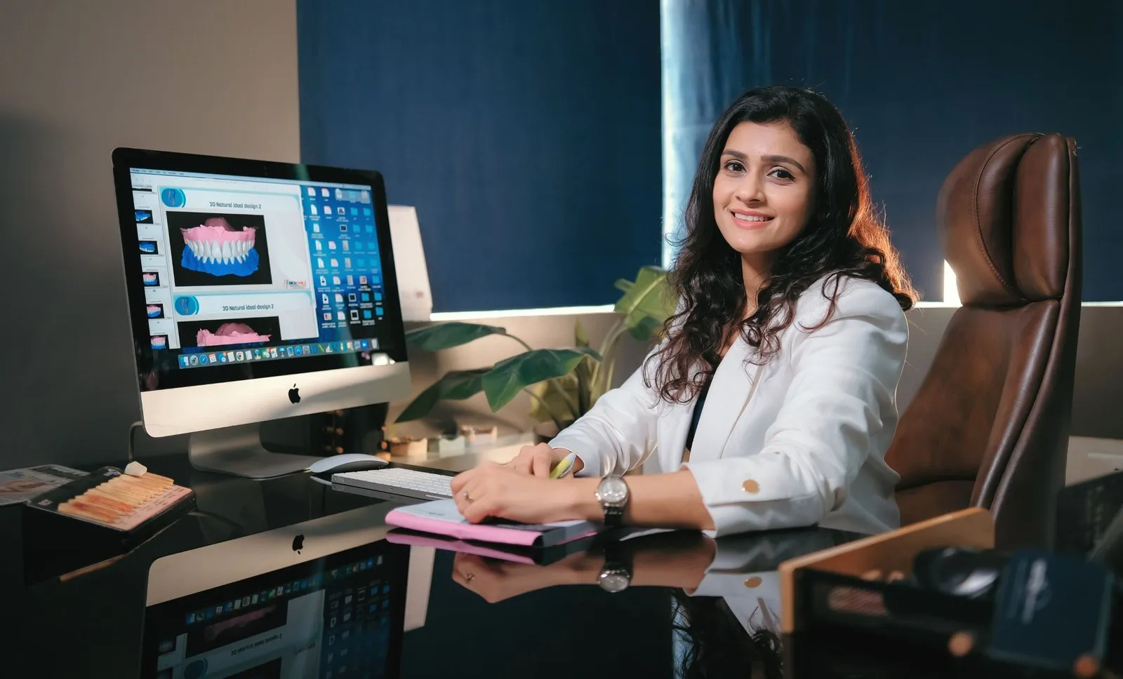 Dr. Janu Shah, cosmetic dentist at Oris Smiles Dental Clinic in Ahmedabad